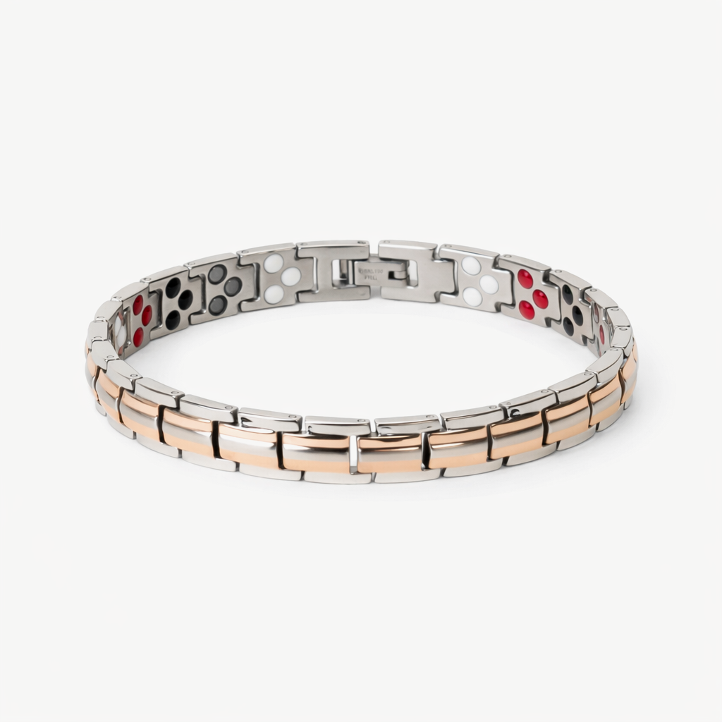 Thin design 3x Silver & Rose Gold