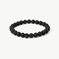 Lava Stone Strength Beads Bracelet