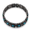 Black and Aquamarine Bracelet